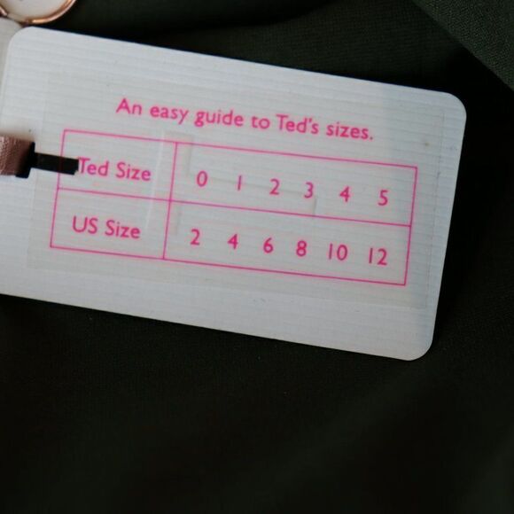 Ted Baker Pikaa Khaki Green Halter Swimsuit Size 10 New - Picture 9 of 11